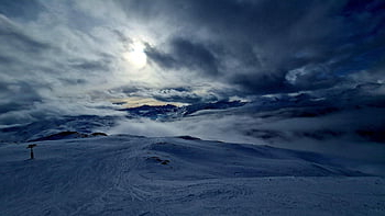 kar, dağ, peyzaj, kış, doğa, gökyüzü, bulutlar, Alpler, bulutlu, alp, soğuk