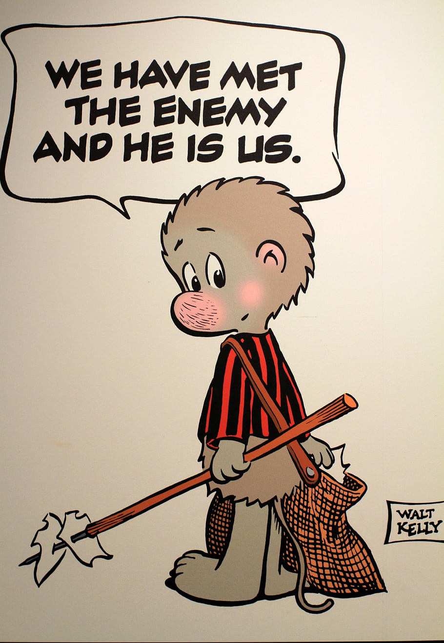 Walt Kelly, Pogo, cartoon, Newseum, humor, satire, Washington, DC, illustration, comic, 50mm