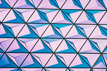 lilla og blå abstrakt bakgrunnsbilde, levende trekantet mønster, nyanser av rosa og blå, moderne bakgrunn, abstrakt design, geometrisk mønster, fargerikt bakgrunnsbilde, moderne kunst, abstrakt kunst, digital kunst, moderne design