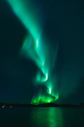 βόρειο σέλας, νύχτα, έναστρος ουρανός, oulu, Φινλανδία, εκπληκτικά φώτα, οθόνη aurora, φυσικό φαινόμενο, ουράνια εκδήλωση, πράσινο aurora
