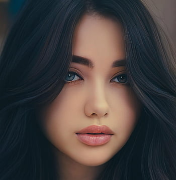 wanita, indah, potret, lukisan, seni, karya seni, keindahan, model, pesona