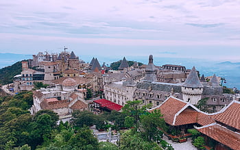 zábavní park, Vietnam, svět slunce, ba na kopcích, da nang, letovisko