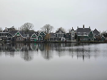 amsterdam, Nizozemí, voda, architektura, Příroda, krajina, zaanstad, Holandsko