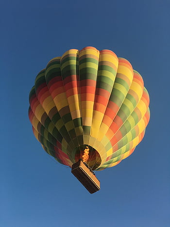 horký, vzduch, ballon, nebe, modrý, Příroda, balón, dobrodružství, cestovat, barvitý, létat