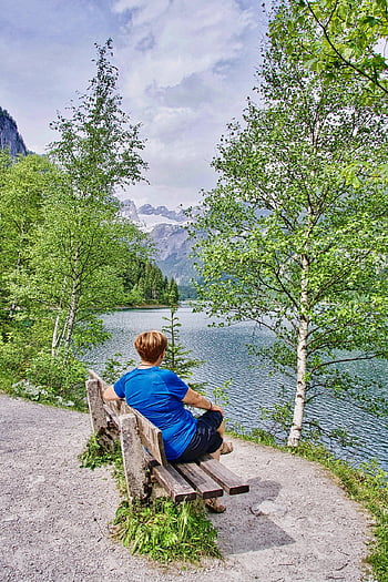 sedadlo, lavice, výhled, odpočinek, přestávka, Příroda, zotavení, relaxovat, sama, tichý, jezero