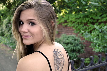 teenager, pige, portræt, kvinde, ung, natur, lykkelig, smil, smuk, udendørs, blond