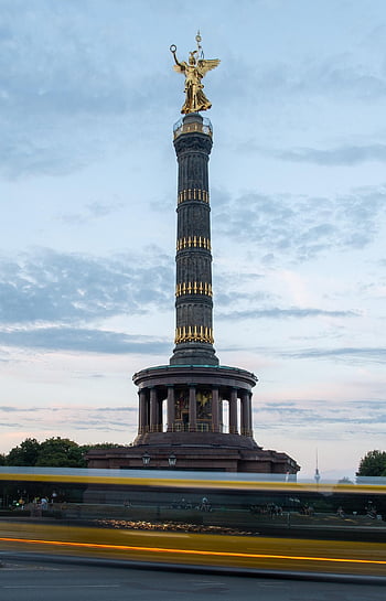 تمثال،  نصب تذكاري،  برج،  النحت،  برلين،  siegessäule،  عاصمة،  ألمانيا،  معلم معروف،  الأماكن ذات الأهمية،  تاريخي