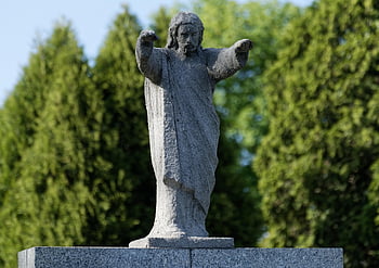 sculpture, stone, the Mystic, article, artistic, the Tomb, nice, somber, religion, naturally, trees