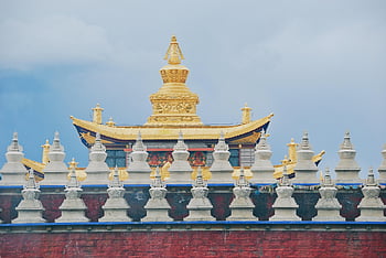 tempio, costruzione, Tibet, tibetano, buddismo