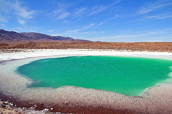 Chile, slané jezero, atacama, Příroda, Jižní Amerika, na, poušť, suchý, horký, sůl, teplo