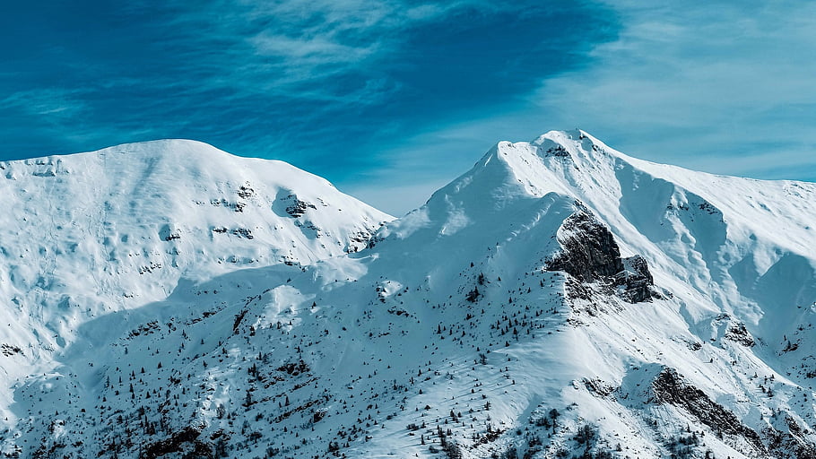 landscape, winter, mountain, the Snow, heaven, cloudy, grow, nature, tips