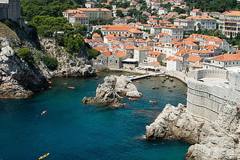 Dubrovnik, staré Město, chorvatsko, architektura, město, budova, Příroda, voda, moře, domy, zeď