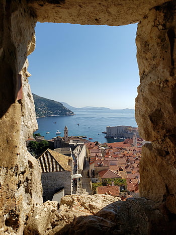 dubrovnik, croatia, europe, adriatic, coast, city, architecture, tourism, wall, window