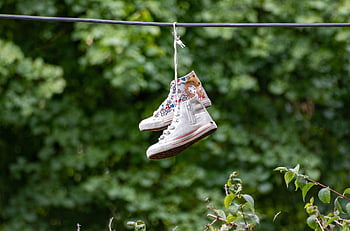 shoes, shoelaces, sneakers, footwear, wire, outdoors