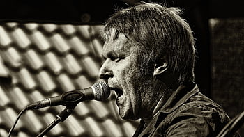 Eamon McCormack, Festival Kota Horn, hitam dan putih, potret, kinerja, genteng