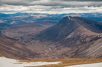 mountains, highlands, hills, braeriach, cairngorms, scotland, nature, scottish, landscape