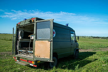 výsadkář, padák, vojenský, pole, Záchranné služby, manévry, volný pád, kamionu