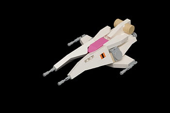 Lego, moc, spaceship, white, pink, black background, Canon 100mm, fail, meh, toy, model