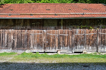 grange de champ, Grange, pellicules, cabane en bois, portes, des portes, portes en bois, agriculture, Scheuer, Toit en tuiles, rustique
