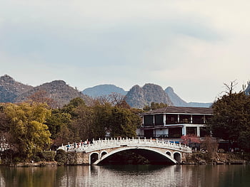 brug, natuur, landschap, buitenshuis, reizen, exploratie, toerisme