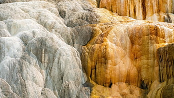 mamutí horké prameny, krajina, Příroda, Skalní formace, Ložiska nerostných surovin, přírodní, Yellowstonský národní park, yellowstone, wyoming, usa, horký