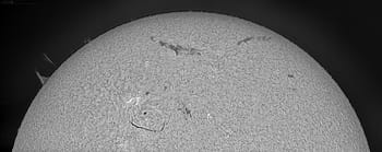 slunce, sluneční skvrny, astrofotografie, detailní, Sluneční Soustava, LS80THA, B18, DSII, powermate, Grasshopper 3, Fotoaparát