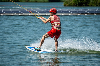 Lanové lyžování, vodní sporty, vodní lyže, wakeboard, hobby, vodní zábava, rybník, akce, vlek, wakeboard pozadí, okázalý