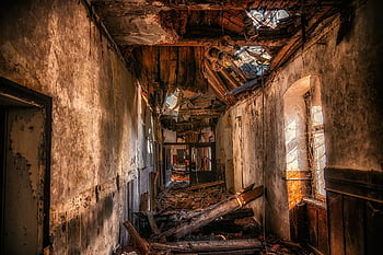 zřícenina, chaos, kolaps, nepořádek, demolice, ztracená místa, opuštěných místech, pforphoto, vlastnictví, Dům, starý