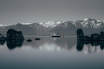 jezero, voda, krajina, nebe, tahoe, modrý, hora, dovolená, Příroda, modrá obloha, pobřeží