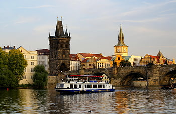 praga, fiume, architettura, ponte, città, Repubblica Ceca, ponte di Carlo, storia