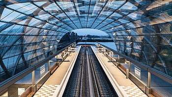 train, station, subway, metro, architecture, cityscape, transport, modern, futuristic, building, steel Construction