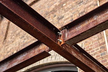 rust, beam, outside, iron, metal, bolt, structure
