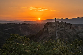 civita Di Bagnoregio, travel, tourism, tour, vacation, urban, sunset, sunrise, landscape, italy, nature