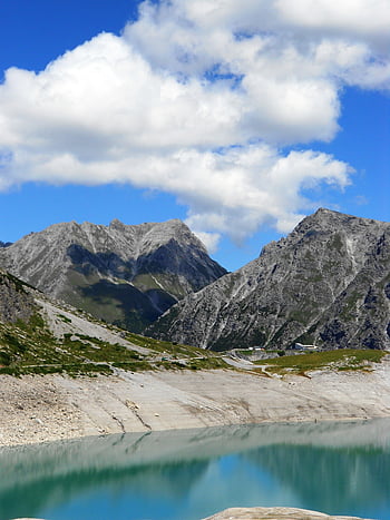 lünersee, brandnertal, austria, reservoir, nature, mountain Lake, water, luenersee, alpine, mountains, vorarlberg