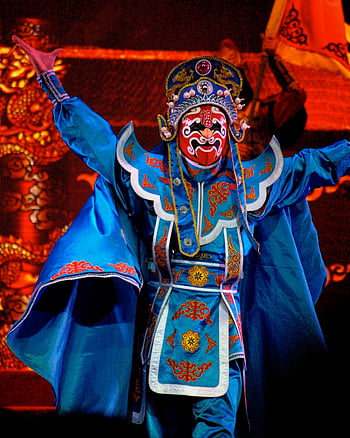 Costume traditionnel chinois, Interprète d'opéra de Pékin, costume coloré, masque traditionnel, fête du festival, Célébration du nouvel an, nouvel An chinois, performance culturelle, tenue traditionnelle, culture chinoise, performance d'opéra