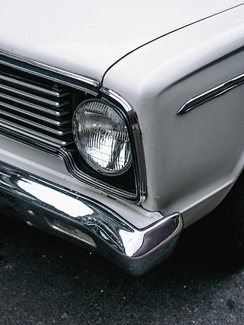 faro del veicolo, auto vintage classica, paraurti cromati, Dettagli del faro, avvicinamento, macchina vintage, dettagli cromati, fronte auto, design automobilistico, ricambi auto, macchina classica
