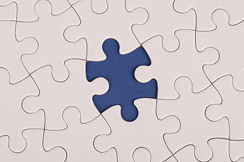 skládačka, chybějící část, detail, Bílá hádanka, modré pozadí, kousek skládačky, logická hra, Řešení hádanek, Výzva puzzle, Detail puzzle, Textura puzzle