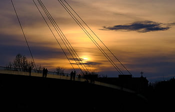 sunset, silhouette, sky, nature, sun, scenery, bucharest, dusk, twilight, backlighting, backlight