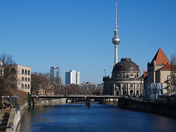 torre della televisione, isola dei musei, Berlino, Germania, baldoria, Luoghi di interesse, città, centro della città