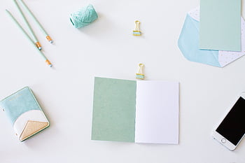 birthday, card, stationary, flat lay, phone, device, crafts, letter, office, desk, table