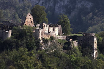 ruin High Urach, masonry, swabian Alb, knight, castle, building, wall, middle Ages, hike, castle Wall, hiking Destination