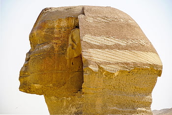 sfinga, hlava, Káhira, Gíza, Egypt, starověké, socha, sochařství, faraon, egyptský, památník
