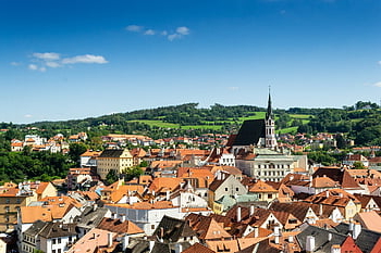 tower, roof, buildings, nature, houses, city, architecture, history, bohemia, medieval, famous