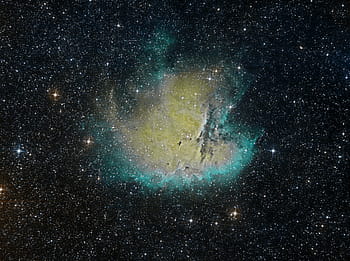 Pacman Nebula, HUBBLE SHO paleta, astrofotografie, hluboký vesmír, nebeský objekt, hvězdné pole, emisní mlhoviny, Astronomické zobrazování, Zwo Camera, Baaderovy filtry, Optika SGO