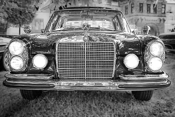 auto, bil, monokrom, retro, antikk, historisk, svart og hvit, gammel, kjøretøy, daimler benz, bil bakgrunnsbilder