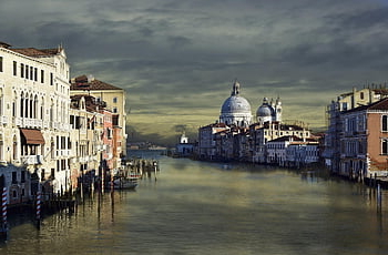 venice, architecture, historic Center, sightseeing, canale Grande, waterway, channel, church, santa Maria Della Salute, historical, romantic