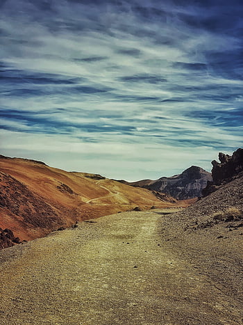 volcano, mountain, landscape, desert, sky, nature, teide, tenerife, rock, blue Sky, spain