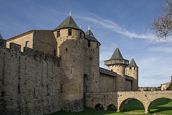 cité de carcassonne, Kastil, Arsitektur, pertengahan, bersejarah, historis, benteng, tengara, objek wisata, bangkai, Perancis