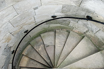 schody, architektura, kroky, vzor, schodiště, spirála, struktura, fibonacci