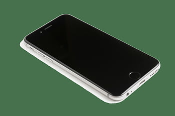 i phone, smartphone, Schermo nero, design elegante, telefono moderno, superficie bianca, iPhone post-2017, dispositivo, tecnologia, cellulare, elettronica